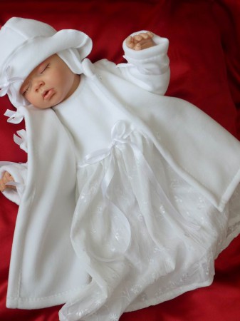 Bajeczny komplecik do Chrztu - Kornelka biała. Cena: 41GBP.